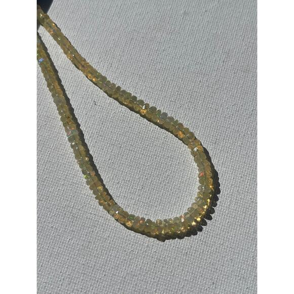 Opal Strand Necklace - Sterling Silver Clasp - Picture 5 of 5